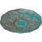 Ekena Millwork Cornelia Ceiling Medallion (Fits Canopies up to 4"), 22 1/2"OD x 1 1/2"P, Copper Green Patina CM22CNCGS - alternate 4